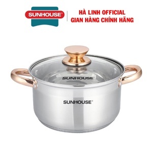 Bộ nồi Inox 5 đáy Sunhouse SH781 - 3 nồi