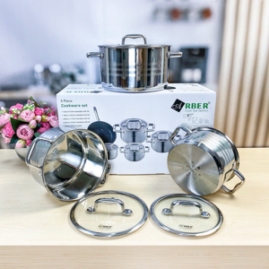 Bộ nồi inox 5 món Arber Dolphin