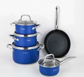 Bộ nồi inox 5 món Arber Navy Blue