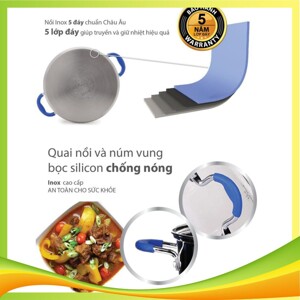 Bộ nồi inox Elmich Smartcook SMR3 2355961 - 3 chiếc cỡ 18,20,24cm