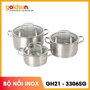 Bộ nồi inox GH21-3306SG