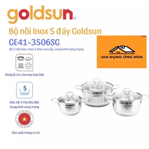 Bộ nồi Inox Goldsun 5 đáy GE41-3506SG