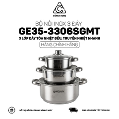 Bộ nồi inox Goldsun GE35-3306SGMT - 3 nồi