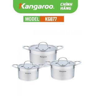 Bộ nồi inox Kangaroo KG877 - 3 nồi