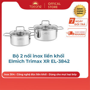 Bộ nồi inox liền khối Elmich Trimax XR EL-3842