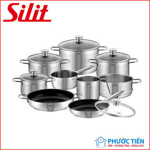 Bộ nồi inox Silit Pisa 9 món