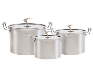 Bộ Nồi Inox Taka TKC03A (16 - 20 - 24cm)