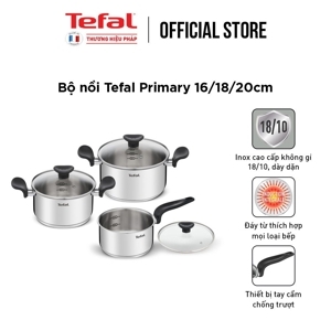 Bộ nồi inox Tefal Primary 16/18/20cm E308S674