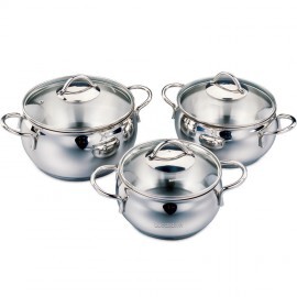 Bộ nồi Korkmaz Tombik A1801 - 16x9cm /1.8L+ 18x10cm /2,5L+ 20x10cm /30L