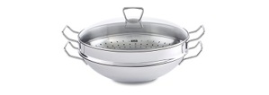 Bộ nồi lẩu và xửng hấp Fissler Nanjing - 36cm