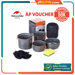 Bộ nồi nấu ăn dã ngoại NatureHike NH15T401-G