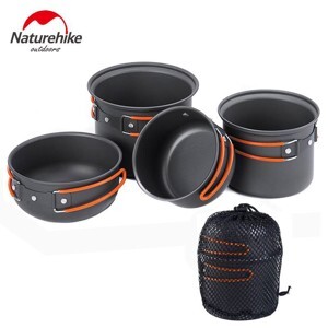 Bộ nồi nấu ăn dã ngoại NatureHike NH15T401-G