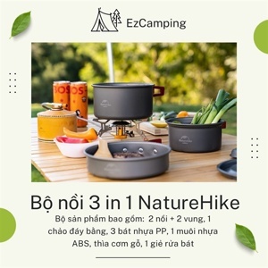 Bộ nồi nấu ăn NatureHike NH15T203G