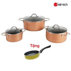 Bộ nồi nhôm đáy từ chống dính Elmich EL-4101OL size 16,20,24cm