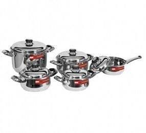 Nồi Happy Cook Queen Star Q12CB - Bộ 6 nồi