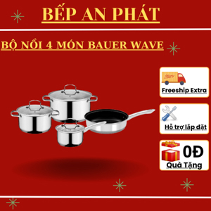 Bộ nồi từ Bauer 4 chiếc