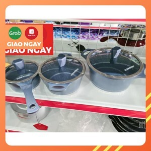 Bộ nồi vân đá đáy từ Sunhouse SHG2003MMB (SHG2003MMA)