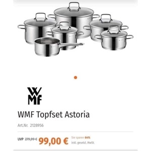 Bộ nồi WMF Astoria 6 món