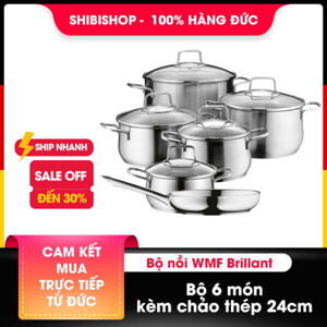 Bộ nồi WMF Brilliant 5 nồi + 1 chảo