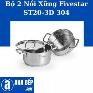 Bộ nồi xửng 20cm Inox 304 Fivestar ST20-3D 304