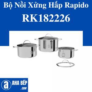 Bộ nồi xửng hấp cao cấp Rapido RK182226