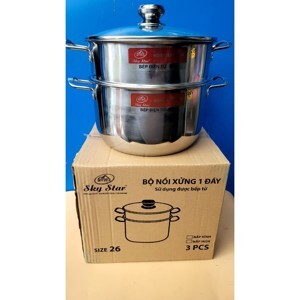 Bộ nồi xửng hấp inox cao cấp đường kính 24cm