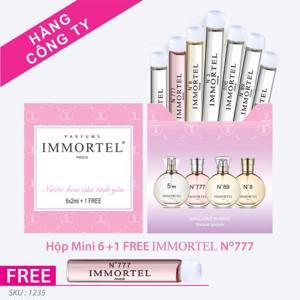 Bộ Nước Hoa Immortel Hộp Mini 6 Chai 2Ml + 1 Free
