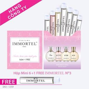 Bộ Nước Hoa Immortel Hộp Mini 6 Chai 2Ml + 1 Free