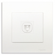 Bộ ổ cắm điện thoại đơn Schneider Vivace KB31TS_WE_G19