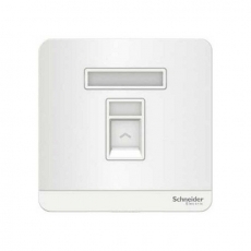 Bộ ổ cắm điện thoại đơn Schneider AvatarOn E8331RJS4_WE_G19