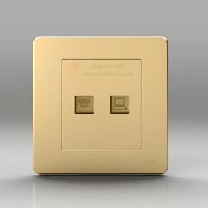 Bộ ổ cắm điện thoại và mạng Q7-TELPC