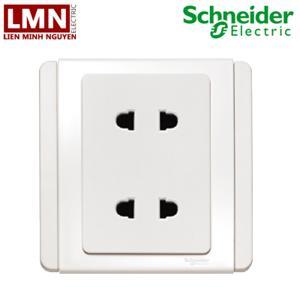 Bộ ổ cắm đôi 2 chấu Schneider E3426US2_WW_G19