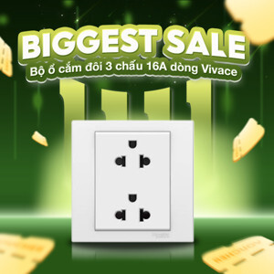 Bộ ổ cắm đôi 3 chấu 16A KB426UES2_AS_G19