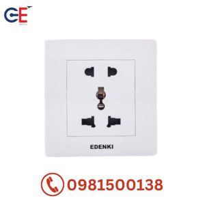 Bộ ổ cắm đôi 3 chấu Edenki EE-005