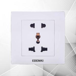 Bộ ổ cắm đôi 3 chấu Edenki EE-005