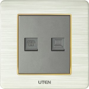 Bộ ổ cắm đôi điện thoại và mạng Uten V6.0-TELPC