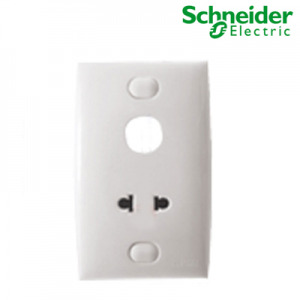 Bộ ổ cắm đơn 2 chấu và 1 lỗ Schneider E426UX