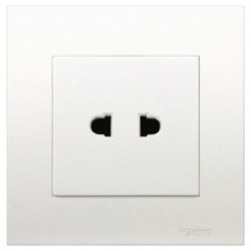 Bộ ổ cắm đơn 2 chấu Vivace Schneider KB426US_WE_G19