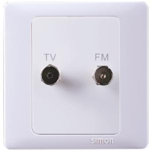 Bộ ổ cắm FM và ổ cắm TV có chống nhiễu chuẩn F Simon Series 50 55118