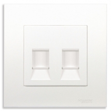 Bộ ổ cắm mạng đôi Cat5E Schneider KB32RJ5E_G19