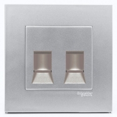 Bộ ổ cắm mạng đôi Cat5E Schneider KB32RJ5E_AS_G19