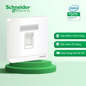 Bộ ổ cắm mạng đơn Cat5E Schneider E8331RJS5_WE