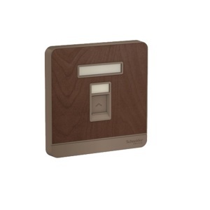 Bộ ổ cắm mạng đơn Cat5E Schneider E8331RJS5_WD