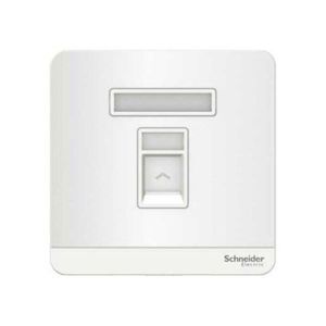 Bộ ổ cắm mạng đơn Cat6 Schneider E8331RJS6_WE