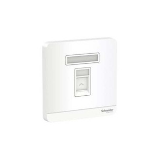 Bộ ổ cắm mạng đơn Cat6 Schneider E8331RJS6_WE