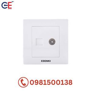 Bộ ổ cắm mạng/tivi Edenki EC-C5TV02