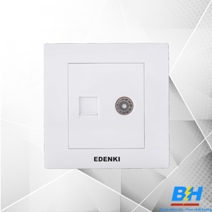 Bộ ổ cắm mạng/tivi Edenki EC-C5TV02