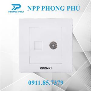 Bộ ổ cắm mạng/tivi Edenki EC-C5TV02