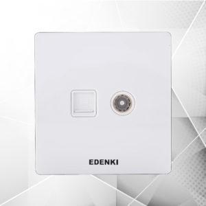 Bộ ổ cắm mạng/tivi Edenki EE-C5TV02