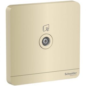 Bộ ổ cắm Tivi đơn AvatarON Schneider E8331TV_WG_G19